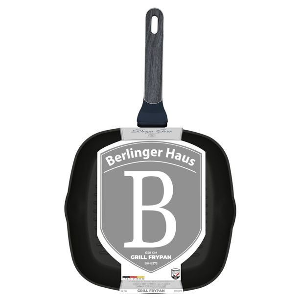 BERLINGERHAUS Pánev grilovací s titanovým povrchem 28 cm Deep Sea Collection BH-8373