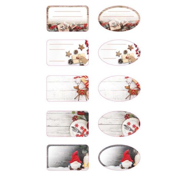 TORO SAMOLEPKY NA DÁRKY, VANOČNÍ, 96KS_hamashop