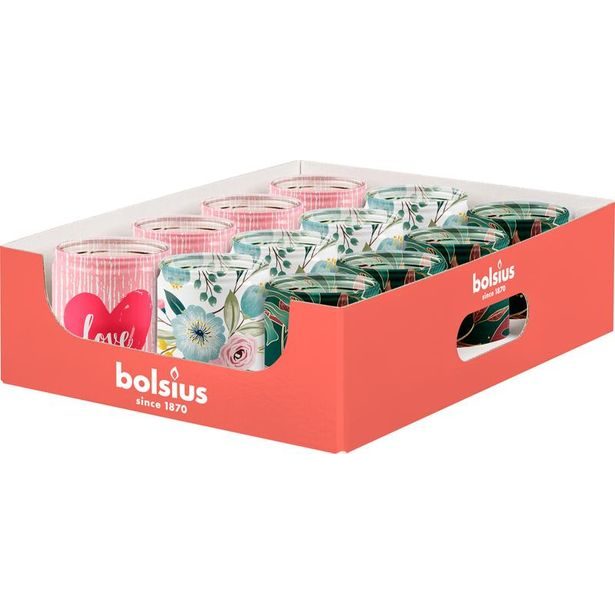 Bolsius SVÍČKA VONNÁ VE SKLE, 3 VŮNĚ ASSORT_hamashop