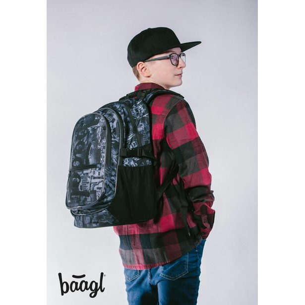 BAAGL SET 3 Core Technic: batoh, penál, sáček