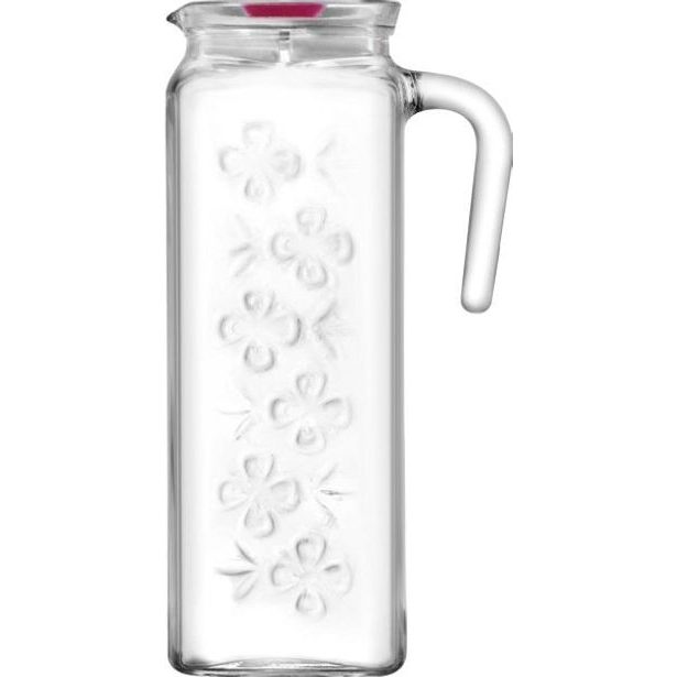 džbán 1,2l BLOOM s víčkem,sklo