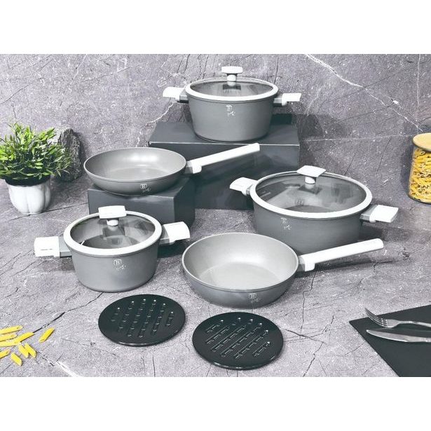 BERLINGERHAUS Sada nádobí s titanovým nepřilnavým povrchem 10 ks Aspen Collection BH-7061