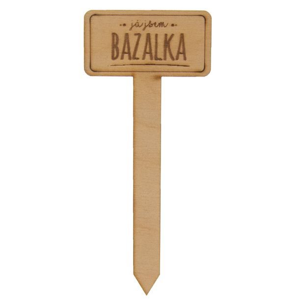 Zápich do květináče bazalka