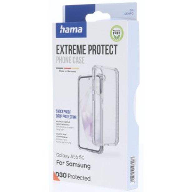 Hama Extreme Protect, kryt pro Samsung Galaxy A56 5G, D3O®, nežloutne, průhledný