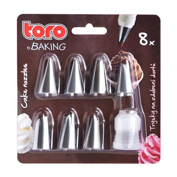 TORO TRYSKY NA ZDOBENÍ DORTŮ 7KS Á 3,2X1,8CM, NEREZ_hamashop