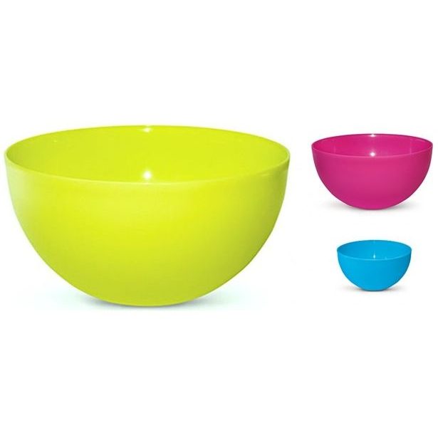mísa 4,0l kulatá, MIX barev, plast