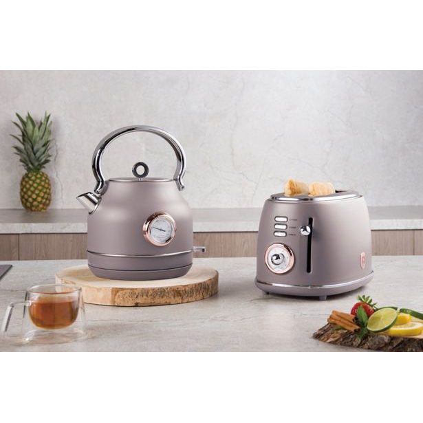 BERLINGERHAUS Rychlovarná konvice s teploměrem Taupe Collection BH-9514