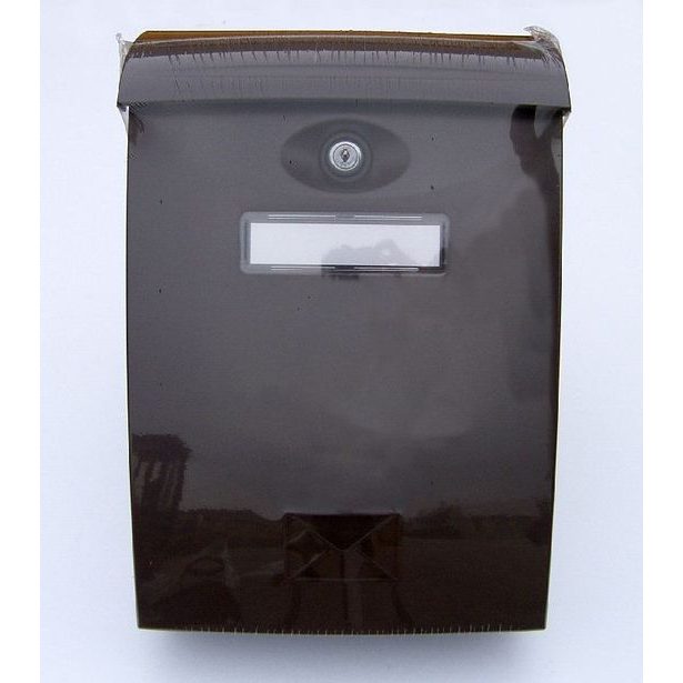 schránka ABS hnědá pošt. 24x34,x10,2cm, plast