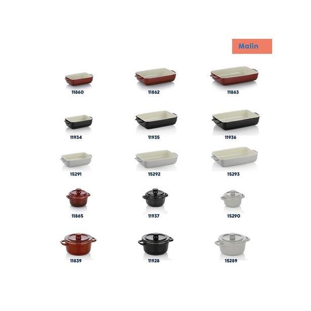 KELA Zapékací mísa keramická MALIN 32 x 19 cm černá KL-11935