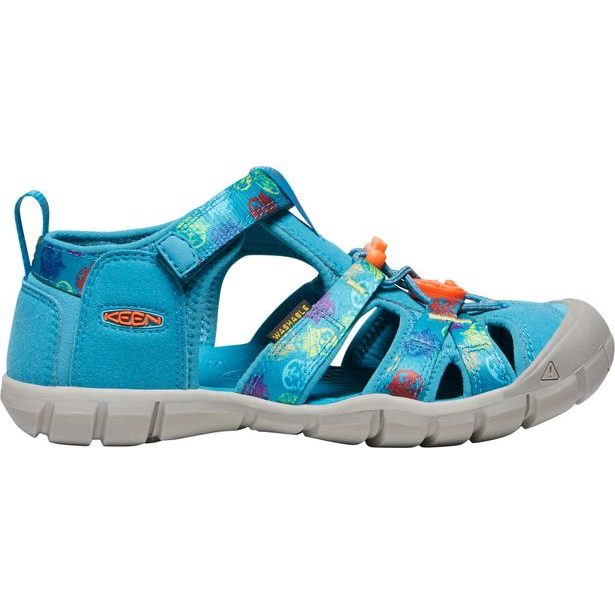 Sandály KEEN SEACAMP II CNX YOUTH smokey bear/fjord blue
