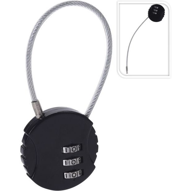 zámek visací s lankem, numerický