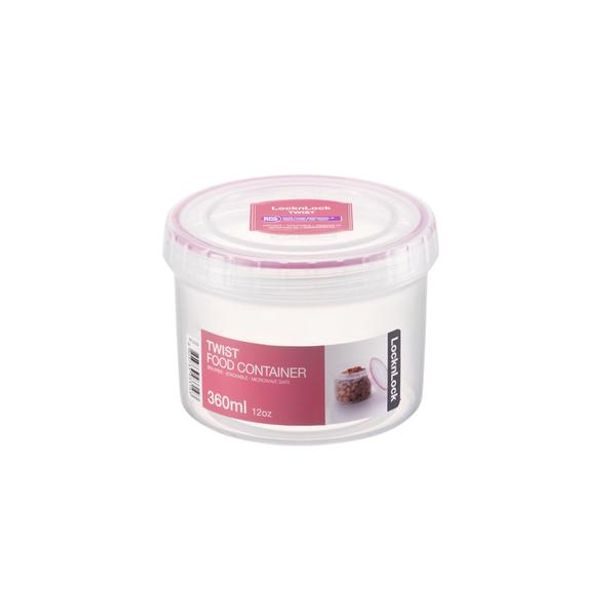 LOCKNLOCK DÓZA NA POTRAVINY TWIST KULATÁ, 360ML_hamashop