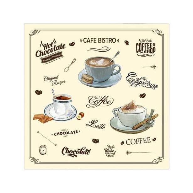 PROCOS UBROUSKY 3VRSTVÉ CAFÉ BISTRO 33X33CM