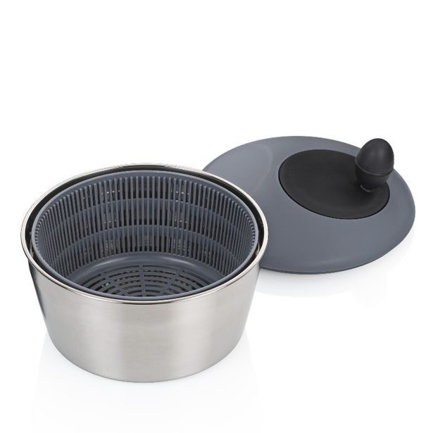 KELA Odstředivka na salát Romy nerez 18/10 stříbrná matná 12,0cm 24,5cm 4,0l KL-12149