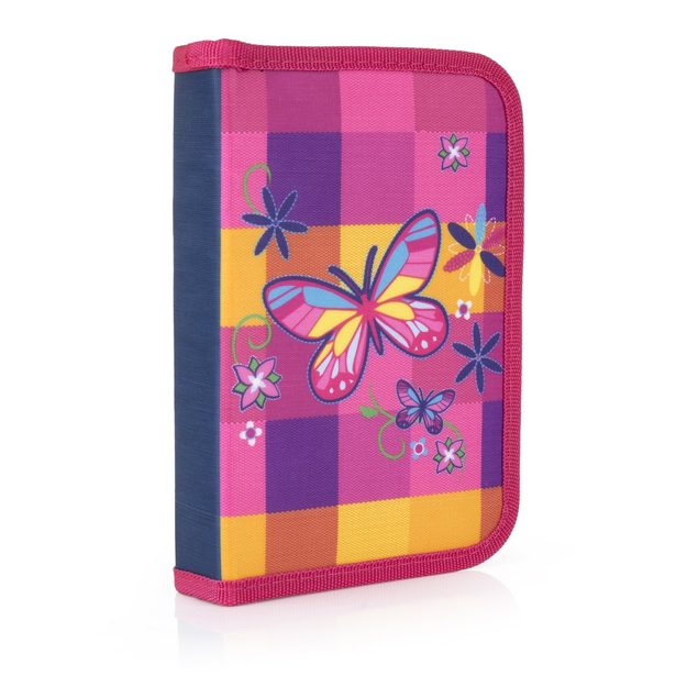 Penál 1 p. s chlopní, naplněný Motýl 3-49518