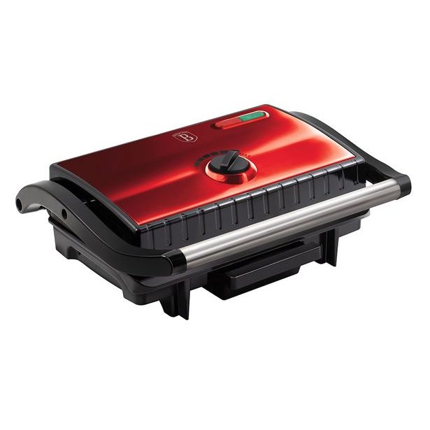 BERLINGERHAUS Elektrický kontaktní gril s nepřilnavým povrchem Burgundy Metallic Line BH-9060