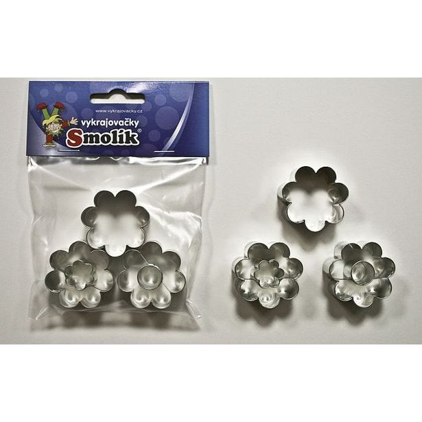 vykr. 0795 Kytička se středem, sada-3ks