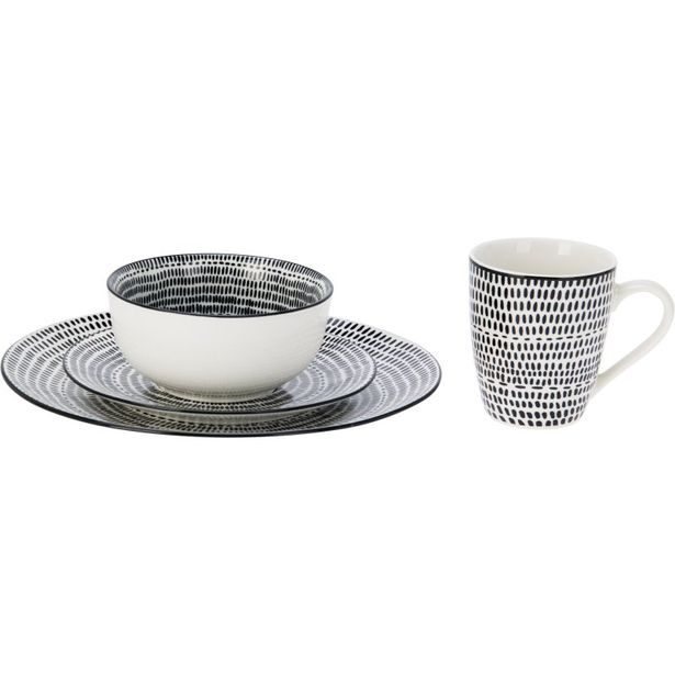 SIAKI Jídelní sada porcelánová 16 ks KO-Q04000090