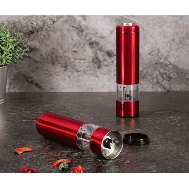 BERLINGERHAUS Mlýnek na pepř a sůl elektrický Burgundy Metallic Line BH-1907