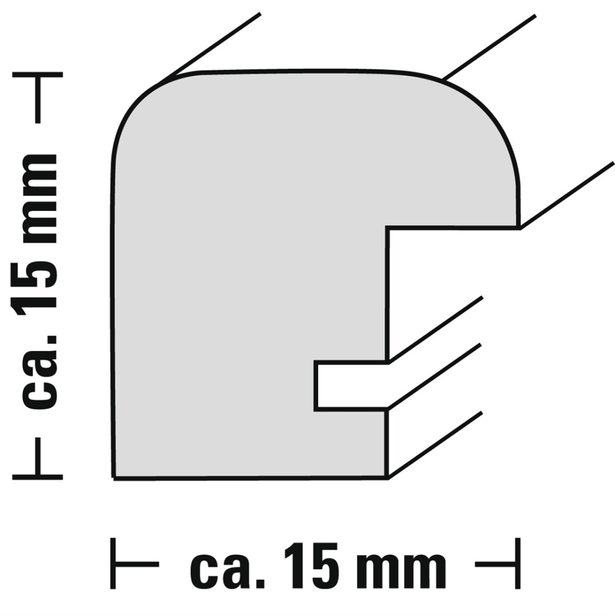 Hama rámeček plastový BELLA MIA, černá, 13x18 cm