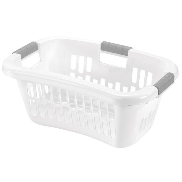 heidrun KOŠ NA ČISTÉ PRÁDLO,PLAST, 58X39X25CM,BÍLÁ_hamashop