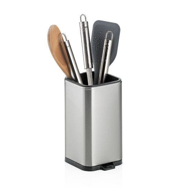 KELA Odkapávač na příbory Plata nerez matná stříbrná 10,0x11,5x18,5cm KL-12128