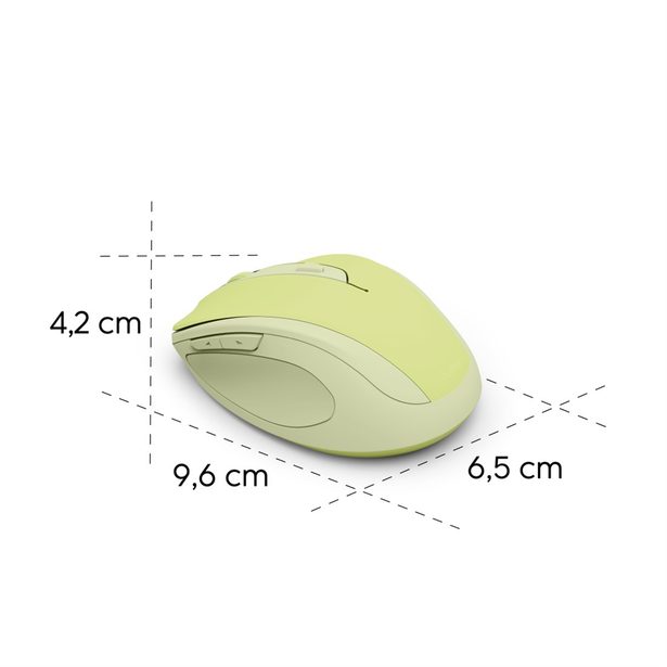 Hama bezdrátová optická myš WM-400, tichá, zelená