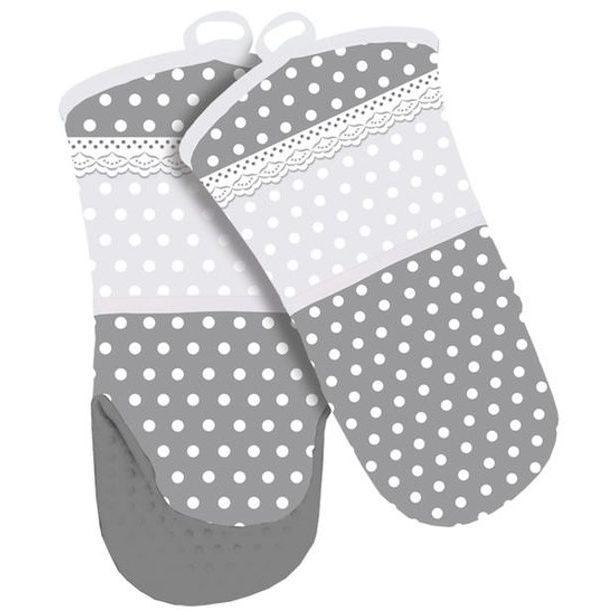 chňapka kuchyňská PUNTÍKY, poutko, BA/silikon