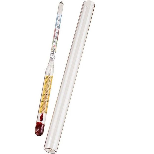 lihoměr s teplom. 205mm, 0-97%, odm.válec