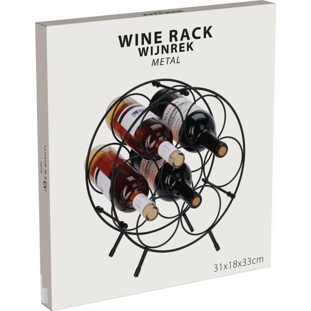 EXCELLENT HOUSEWARE Kovový stojan na víno 7 lahví KO-DD1001040