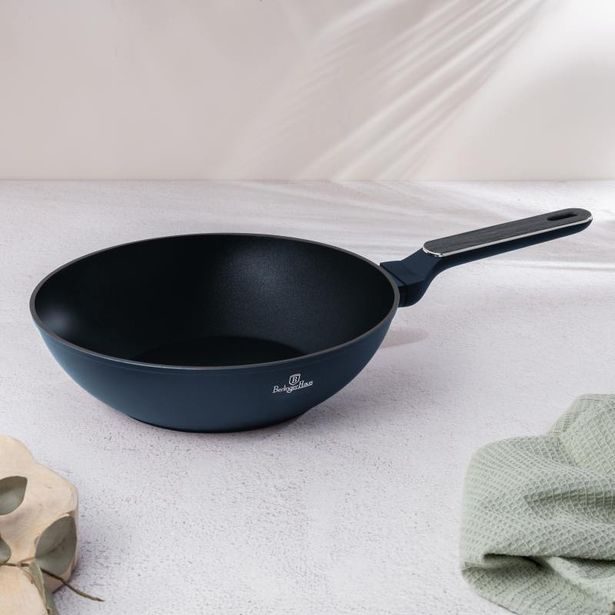 BERLINGERHAUS Pánev Wok s titanovým povrchem 28 cm Deep Sea Collection BH-8372