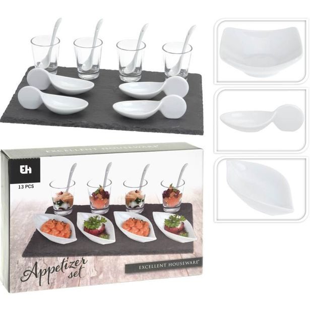 EXCELLENT HOUSEWARE Sada na servírování pokrmů 13 ks lžička KO-210000480lzic