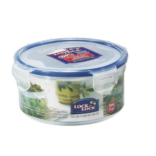 LOCKNLOCK Dóza na potraviny LOCK, objem 600 ml, průměr 12, 1 cm_hamashop