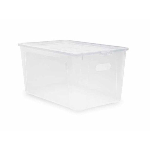 box 20,0l+víko, otvory, 39x26x20,5cm, transp.RASTR, MULTIBOX, plast