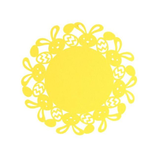 TORO PROSTÍRÁNÍ VELIKONOČNÍ KULATÉ 33CM PLSTĚNÉ ASSORT_hamashop