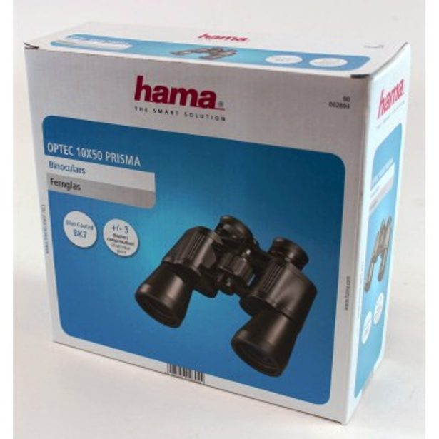 Hama ďalekohľad Optec 10x50, čierny