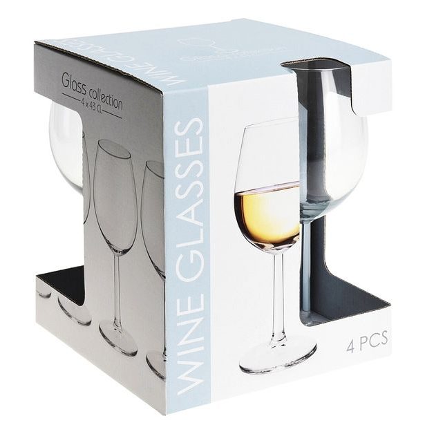 EXCELLENT HOUSEWARE Sklenice na víno sada 4 ks EXCELLENT 430 ml KO-CC7000280