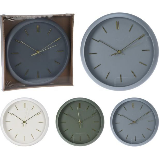 hodiny d30cm, 4 druhy, nástěnné