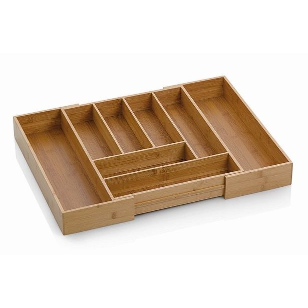 KELA Příborník rozkládací KALMA bambus 35-58x43x6,5cm KL-12013