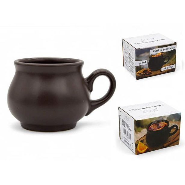 hrnek 300ml BUCLÁK, tmavá keramika, DB