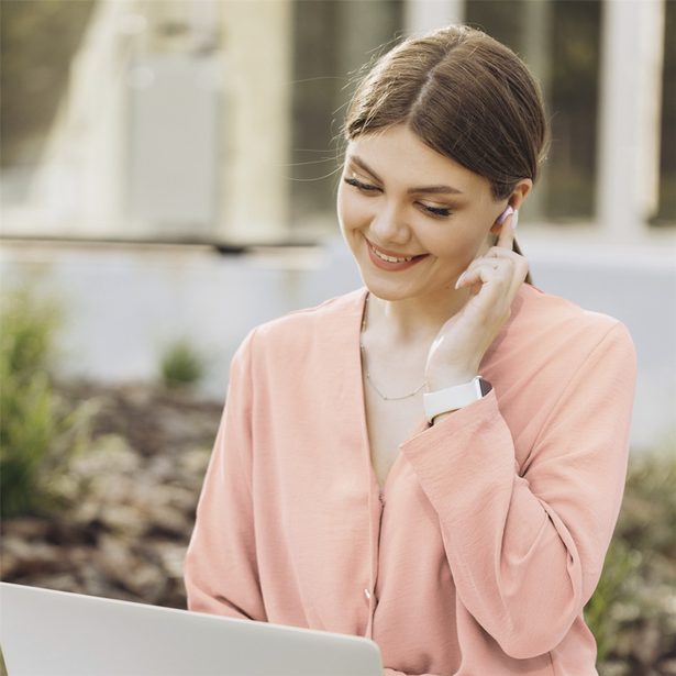 Hama Bluetooth sluchátka Freedom Buddy II, špunty, růžová
