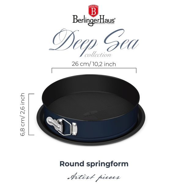 BERLINGERHAUS Forma na dort s titanovým povrchem oválná Deep Sea collection BH-8702