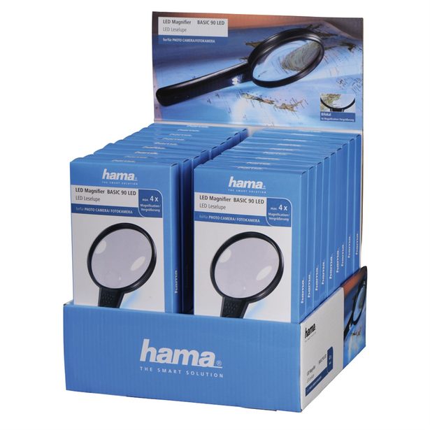 Hama ruční lupa Basic 90 LED, balení 18 ks (cena je uvedená za 1 kus)