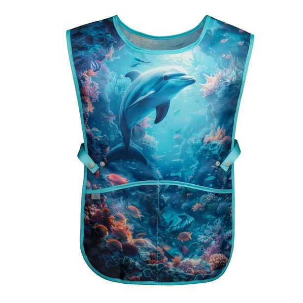 BAAGL SET 5 Zippy Delfín: aktovka, penál, sáček, zástěra, peněženka