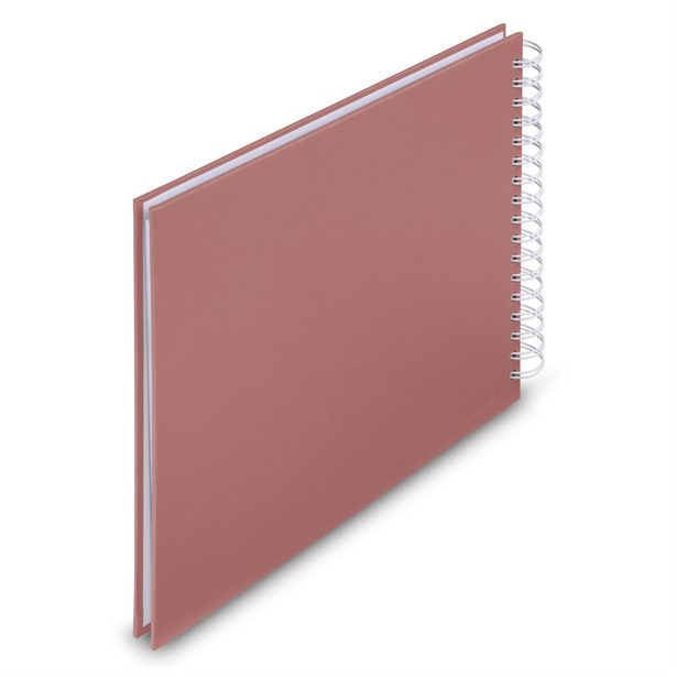 Hama album klasické spirálové FINE ART 28x24 cm, 50 stran, terra, bílé listy