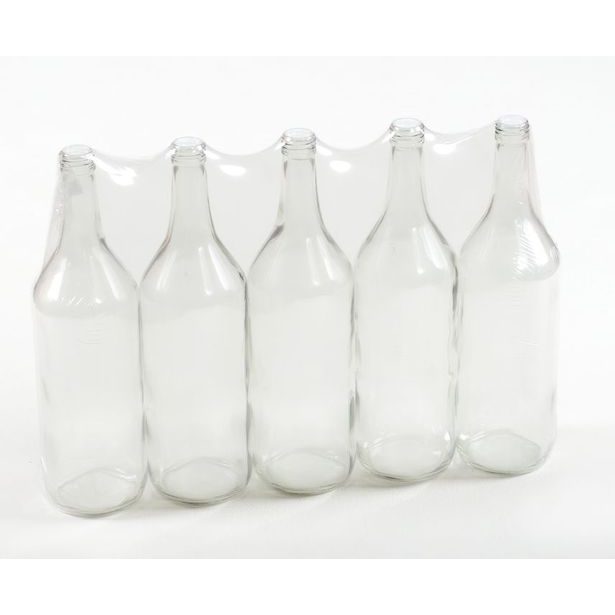 láhev 1,0l LIEH-5ks,(SPIRIT), šroubení, sklo