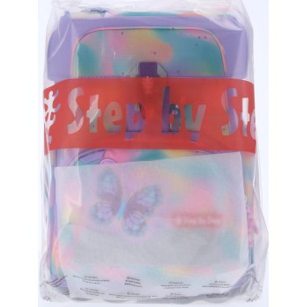 Školní aktovka Step by Step CLOUD FLASH, Butterfly Luna - 5 dílný set, AGR certifikát