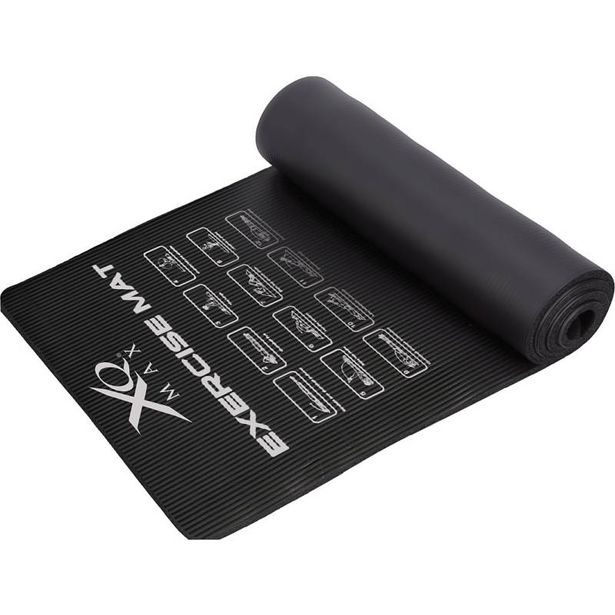 PROGARDEN Fitness podložka na jógu 183 x 58 cm černá KO-8EF000050