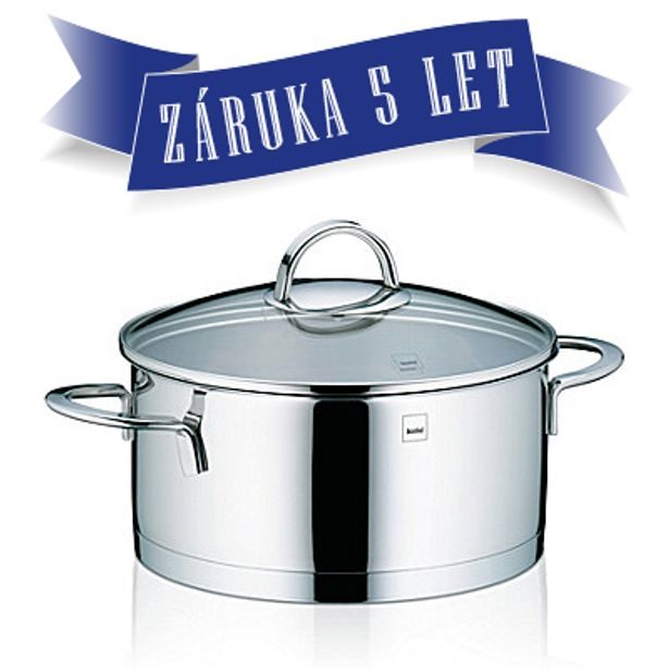 KELA Kastrol nerez se skleněnou poklicí 2,45 l CAILIN KL-10956