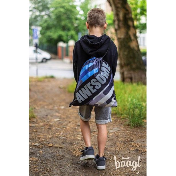 BAAGL Sáček na obuv Awesome - PRUHY Baagl